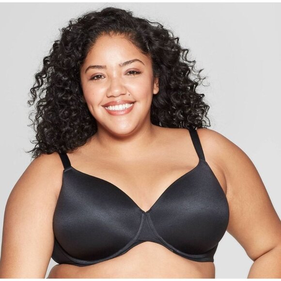 Auden Women's Superstar Lightly Lined T-Shirt Bra Black Size 42C - Picture 1 of 6
